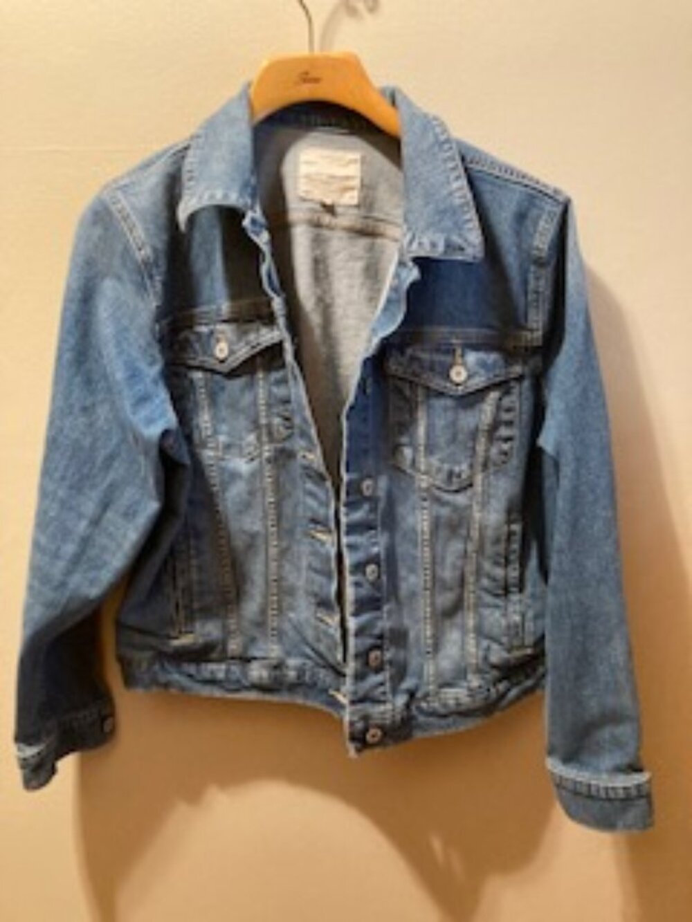lucky Brand Medium-wash Denim Trucker Jacket, size XL
